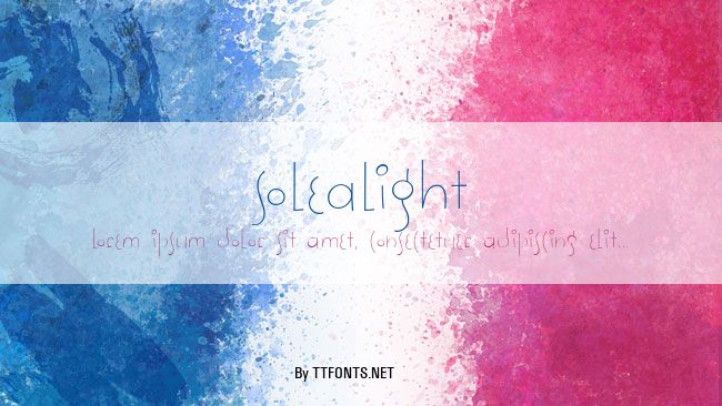 SoleaLight example