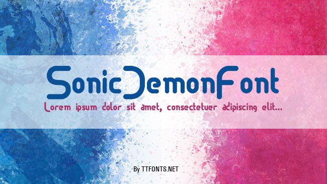 SonicDemonFont example