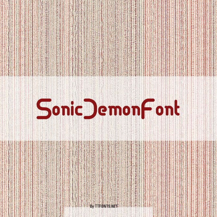 SonicDemonFont example