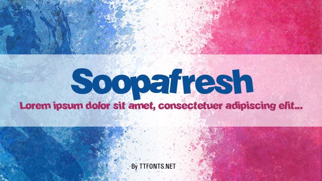 Soopafresh example