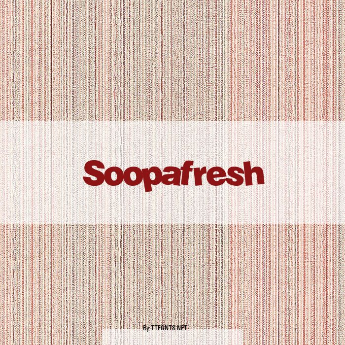 Soopafresh example