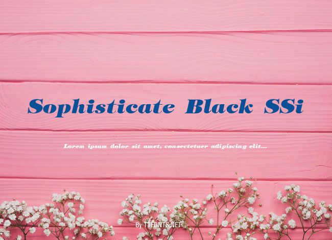 Sophisticate Black SSi example