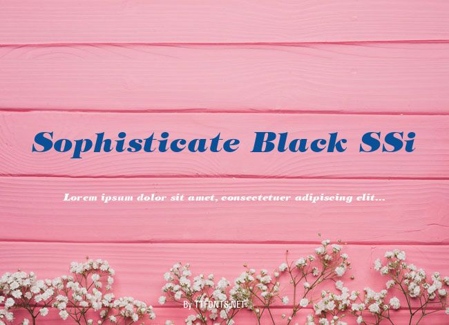 Sophisticate Black SSi example