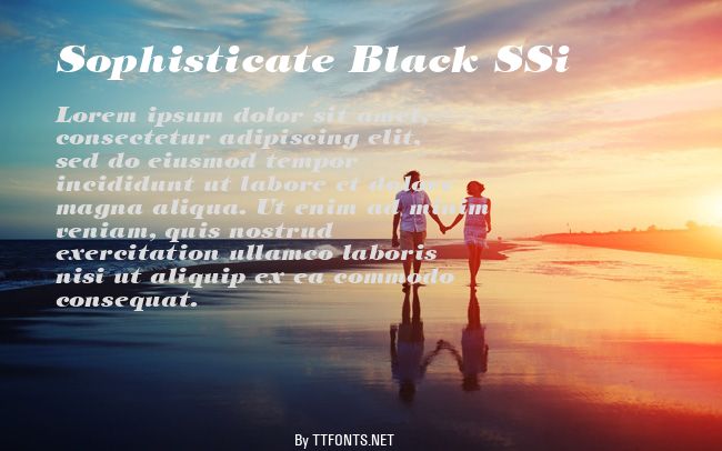 Sophisticate Black SSi example