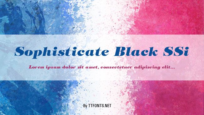 Sophisticate Black SSi example