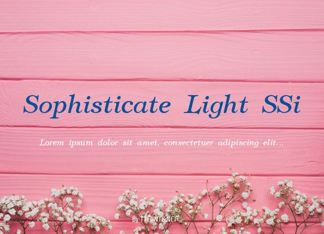 Sophisticate Light SSi example