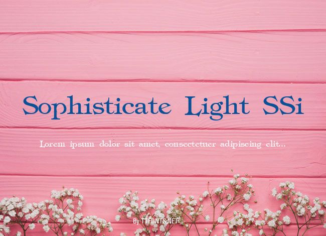 Sophisticate Light SSi example