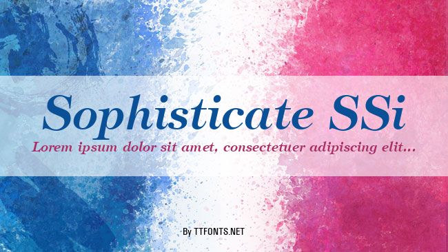 Sophisticate SSi example