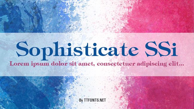 Sophisticate SSi example