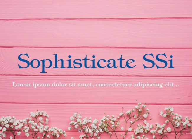Sophisticate SSi example