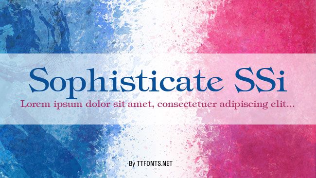 Sophisticate SSi example