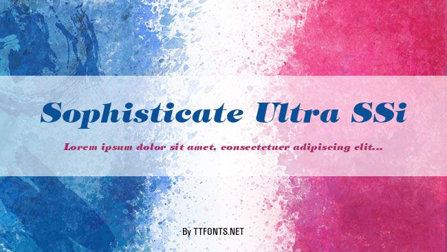 Sophisticate Ultra SSi example