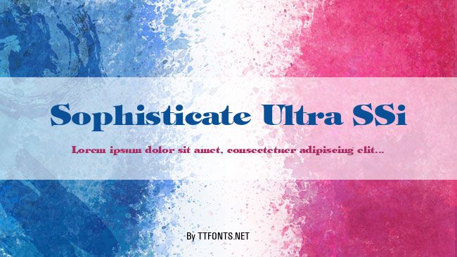 Sophisticate Ultra SSi example