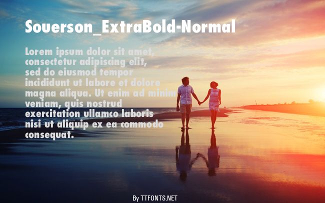 Souerson_ExtraBold-Normal example