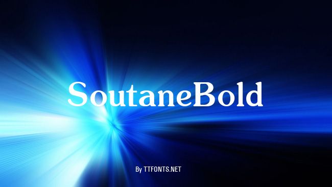 SoutaneBold example