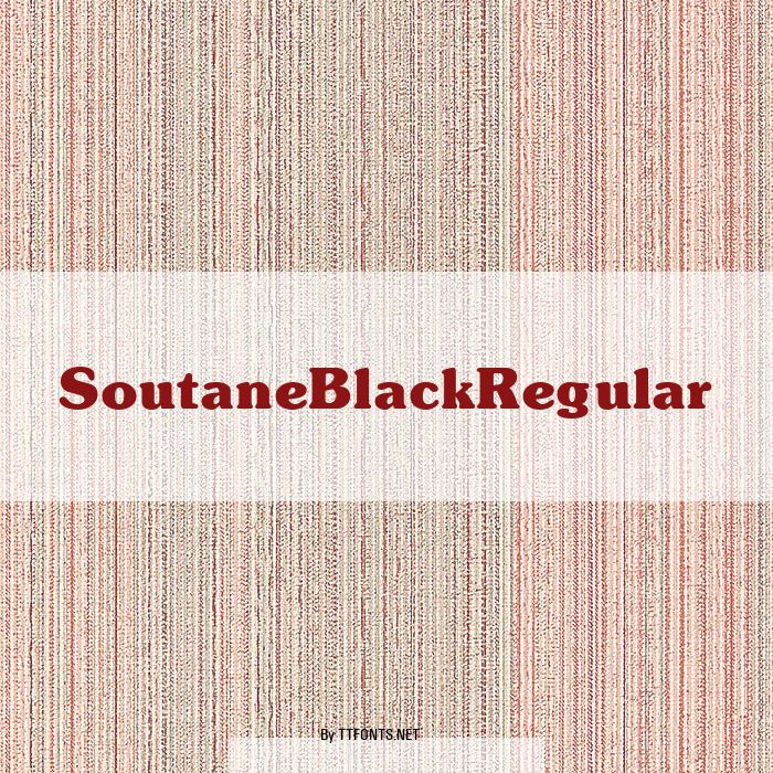 SoutaneBlackRegular example