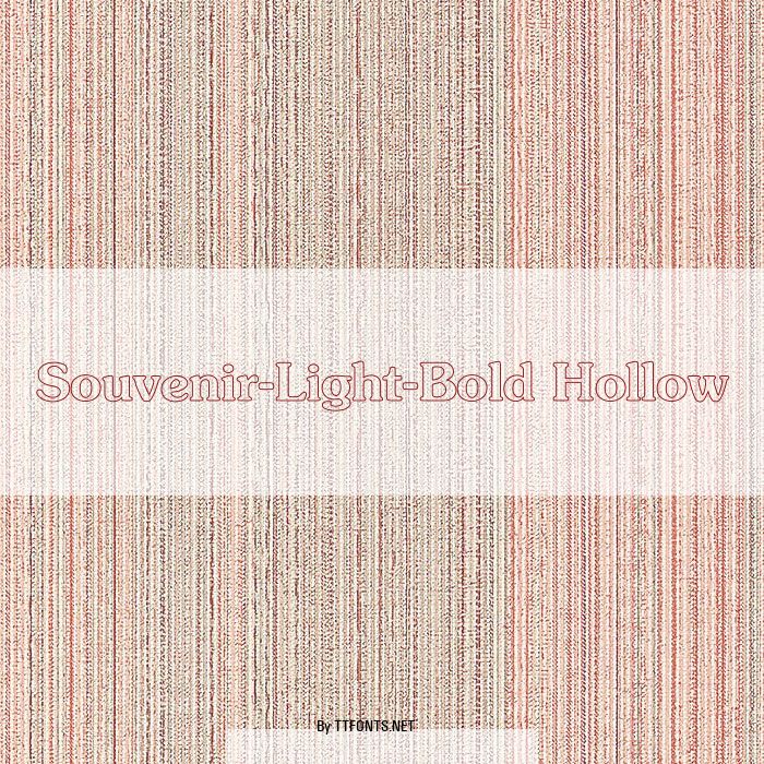 Souvenir-Light-Bold Hollow example