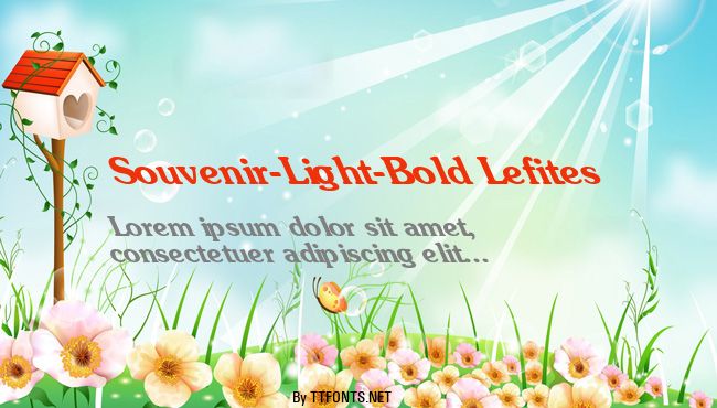 Souvenir-Light-Bold Lefites example