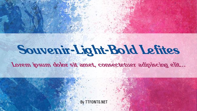 Souvenir-Light-Bold Lefites example