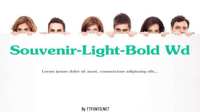 Souvenir-Light-Bold Wd example