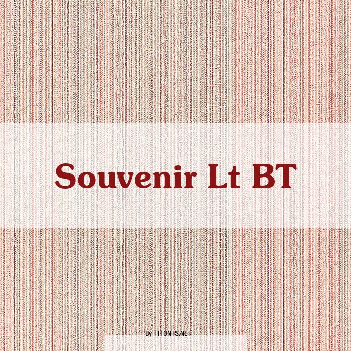 Souvenir Lt BT example