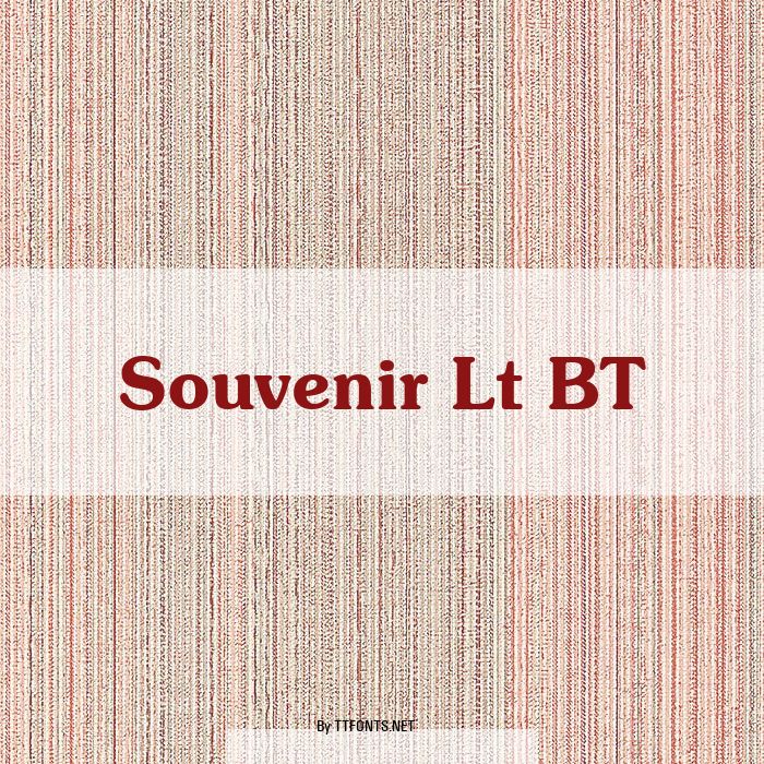 Souvenir Lt BT example