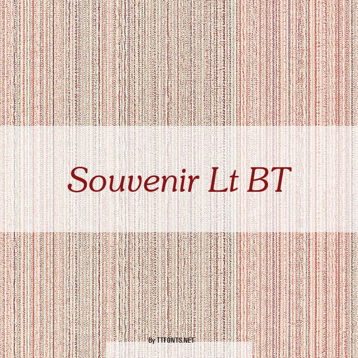 Souvenir Lt BT example