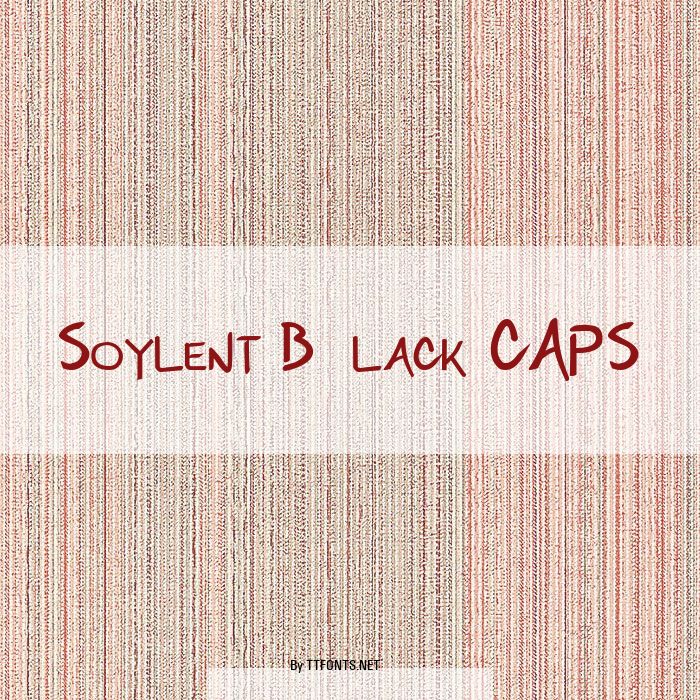 Soylent Black CAPS example