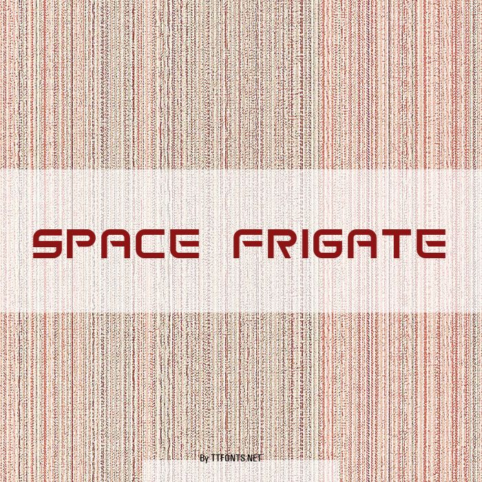 Space Frigate example