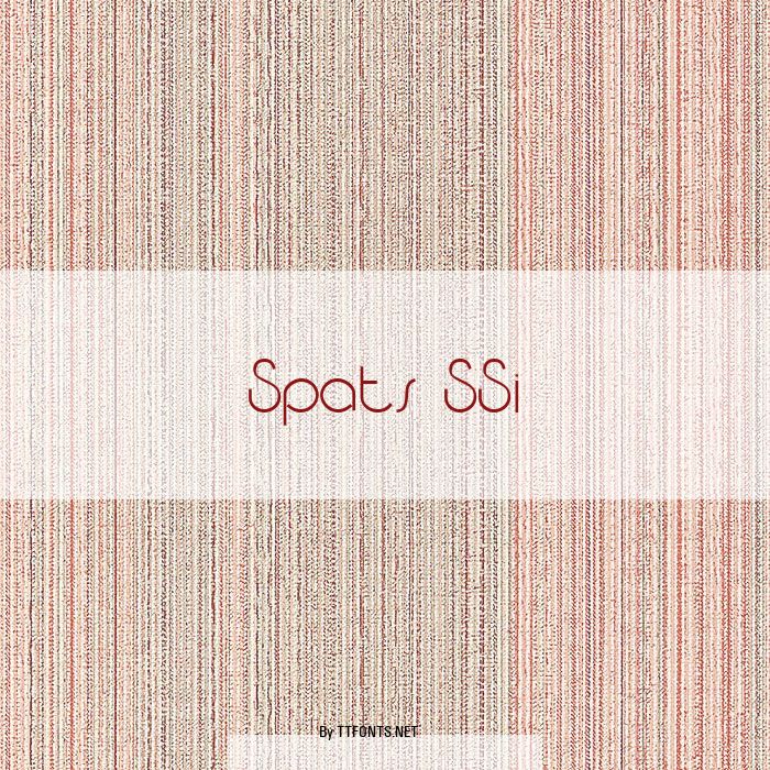 Spats SSi example