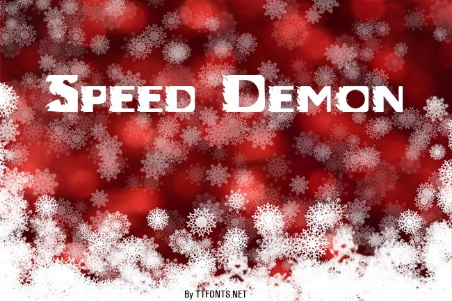 Speed Demon example
