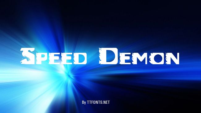 Speed Demon example