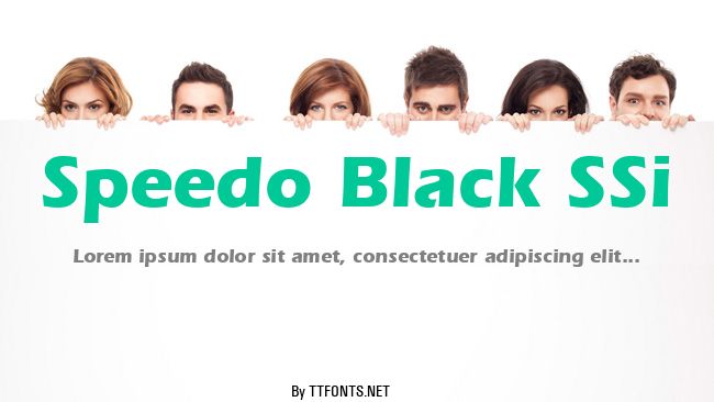 Speedo Black SSi example