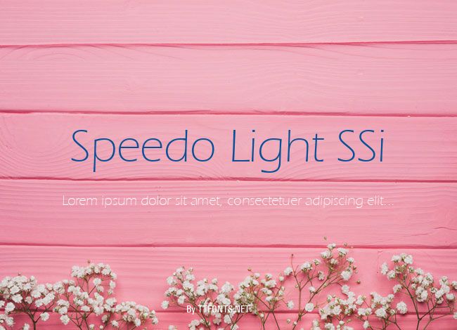 Speedo Light SSi example
