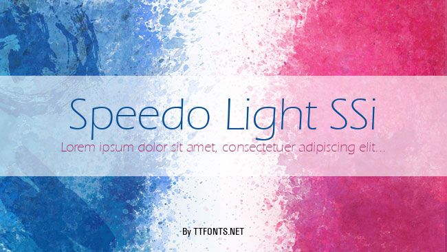 Speedo Light SSi example