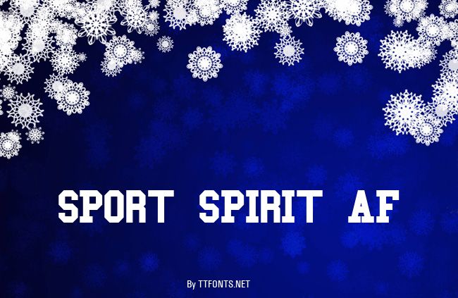 SPORT SPIRIT AF example