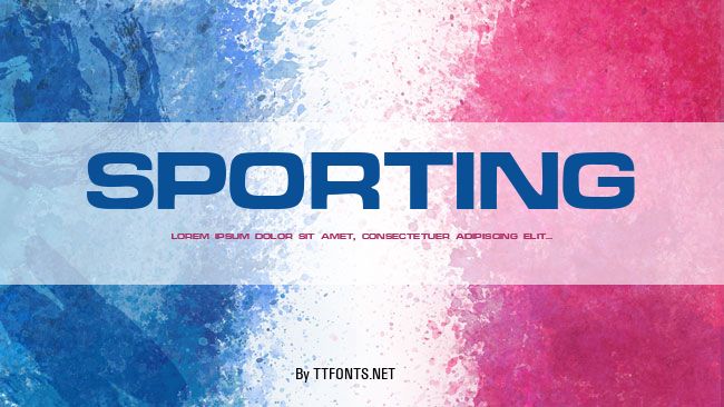 Sporting example