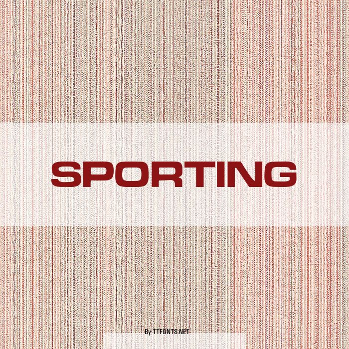 Sporting example