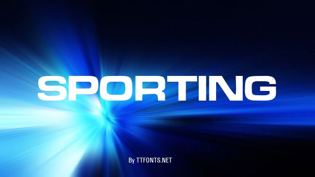 Sporting example