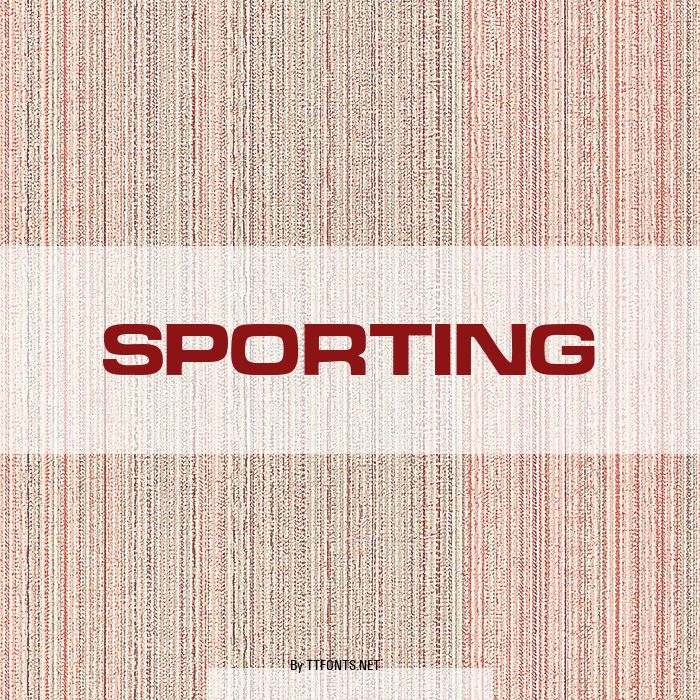 Sporting example