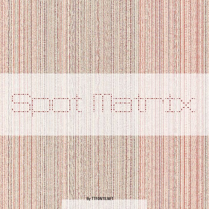 Spot Matrix example