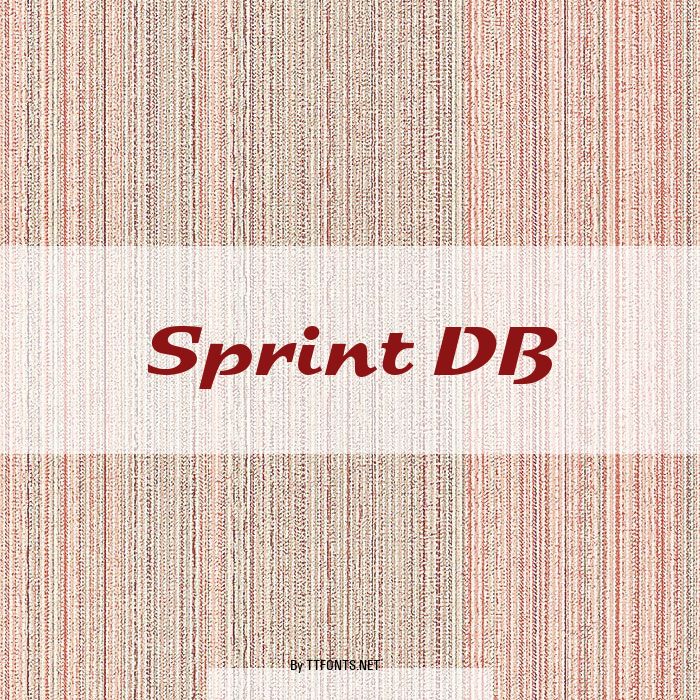 Sprint DB example