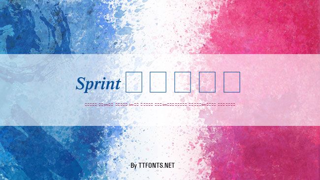 Sprint example