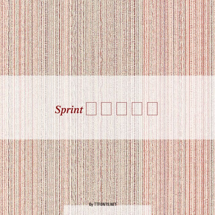 Sprint example