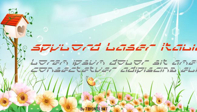 Spylord Laser Italic example