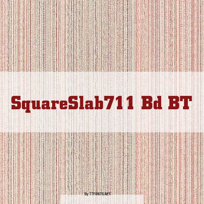 SquareSlab711 Bd BT example