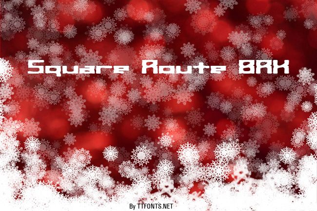 Square Route BRK example