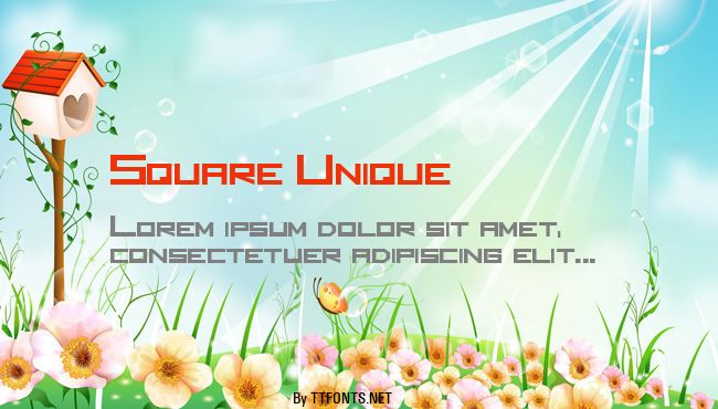 Square Unique example