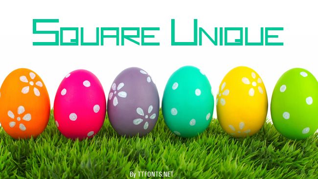 Square Unique example