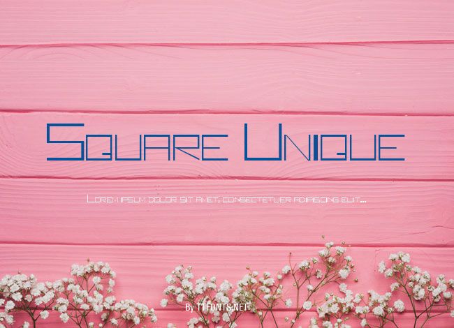 Square Unique example